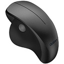 MOUSE INALAMBRICO ERGONMICO SCROLL LATERAL QUARONI 3 SCROLL/RECEPTOR 2.4 GHZ/1200 DPI/PTICO/BAJO CONSUMO/NEGRO