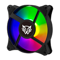 VENTILADOR DE AIRE GAMER BALAM RUSH EOLOX BLAZE EX90 / FLUJO DE AIRE 35.37 CFM / 120 X 25 MM / SILENCIOSO 22.5 DB / VELOCIDAD 1200 RPM / PINES 3 MACHO Y HEMBRA / AURA RGB / NGRO / BR-938020