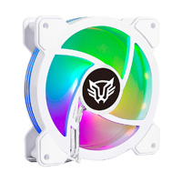 VENTILADOR PARA PC BALAM RUSH EOLOX BLAZE EX50W / FLUJO DE AIRE 30.71 CFM / SILENCIOSO 221 DB / VELOCIDAD 1200 RPM / PINES 3 MACHO Y HEMBRA / BLANCO  /  AURA RGB / BR-938075