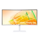 MONITOR LED SAMSUNG 34 PULGADAS /VIEWFINITY S6/ULTRA-WQHD(3440 X 1440)/ VA / WIDESCREEN /CURVO/ DP/ HDMI/ HUB USB /TB/ 100HZ/ BLANCO