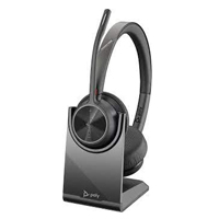 DIADEMA HP POLY 77Y99AA VOYAGER 4320 UC/ INALAMBRICA BLUETOOTH BINAURAL DONGLE USB-A ALCANCE DE 50M HASTA 24 H DE CONVERSACION CONEXION HASTA 2 DISPOSITIVOS (CON BASE DE CARGA)