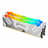 MEMORIA RAM KINGSTON FURY RENEGADE DDR5 SILVER/WHITE 64GB 6000MHZ CL32 RGB KIT 2 X 32GB KF560C32RWAK2-64