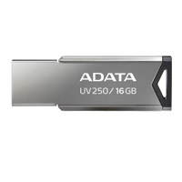 Memoria ADATA 16GB USB 2.0 UV250 Metálica AUV250-16G-RBK