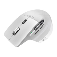 MOUSE ACTECK VIRTUOS PRO MI780 / VERTICAL / INALAMBRICO / DUAL BLUETOOTH USB / RECARGABLE / SCROLL HORIZONTAL / OPTICO / 8 BOTONES / 3200 DPI AJUSTABLE / BLANCO / AC-936194