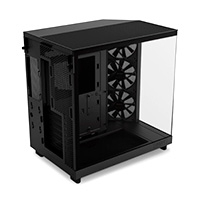 GABINETE NZXT H6 FLOW / VIDRIO TEMPLADO / NEGRO / ATX, MICRO-ATX, MINI-ITX/ MID TOWER / GAMER