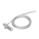 CANDADO LAPTOP /MANHATTAN/440448/COMBINACION 2.0M, 4 DIGITOS, PLATEADO