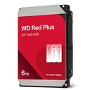 DISCO DURO INTERNO WD RED PLUS 6TB 3.5 ESCRITORIO SATA3 6GB/S 256MB 5400RPM 24X7 HOTPLUG NAS 1-8 BAHIAS WD60EFPX