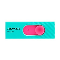 MEMORIA ADATA 32GB USB 2.0 UV220 RETRACTIL AZUL-ROSA (AUV220-32G-RGNPK)