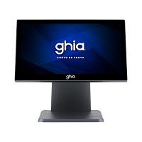 TERMINAL PUNTO DE VENTA GHIA GPOS315A / ALL IN ONE / TOUCH SCREEN / 15.6 PULGADAS / CAPACITIVA / INTEL CELERON J4125, QUAD CORE, 2 GHZ / RAM 4 GB / ROM 128 GB / VGA, COM, USB X 4 / WINDOWS 11 / NEGRO