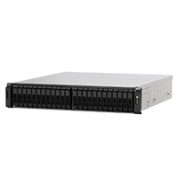 NAS QNAP TS-H2490FU-7302P-128G-US/ALL-FLASH/24 BAHIAS/FORMATO RACK/FUENTE REDUNDANTE/PROCESADOR AMD EPYC 7302P 16NUCLEOS HASTA 3.3 GHZ/128GB RAM/2.5GBE(2)/25 GBE(4) USB 3.2(2)/HOTSWAP/SIN DISCOSDUROS