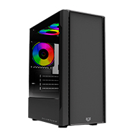GABINETE GAMER BALAM RUSH NYX GI730 / MINI TORRE / MICRO ATX - MINI ITX / 3 VENTILADORES RGB INCLUIDOS / BAHIA PARA HDD - SSD / PANEL LATERAL DE CRISTAL TEMPLADO / NEGRO / BR-936095