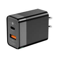 CARGADOR DE PARED ACTECK ENERGON PLUS CP38W / 38 W / CARGA RAPIDA / USB C - 20 W / USB A - 18 W / GARANTIA 1 AÑO / NEGRO / AC-935562