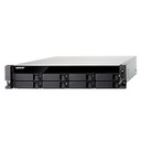 NAS QNAP TS-877XU-RP-3600-8G/ 8 BAHIAS SATA DE 3,5 /SEIS NUCLEOS 3.6GHZ/FUENTE REDUNDANTE/ 8GB DDR4 HASTA 64 GB/ LAN 1 GBE X2/ 2 PTO SFP DE 10GBE/ USB 3.2 X2/HOT SWAP/ NO INCLUYE DISCOS