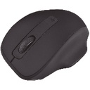Mouse Óptico Quaroni Inalámbrico 4 Botones Color Negro con Ajuste