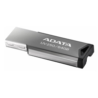 MEMORIA ADATA 64GB USB 2.0 UV250 METALICA (AUV250-64G-RBK)