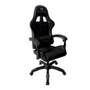 SILLA GAMER BALAM RUSH POWER RUSH V2 BLACK EDITION / INCLINACION 135 GRADOS / TELA Y PIEL SINTETICA / MAX 120 KG / COJIN LUMBAR / PISTON CLASE 3 / REPOSABRAZOS FIJO / NEGRO / BR-934534