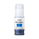 TANQUE DE TINTA CANON PFI-050C CYAN, CAPACIDAD 70 ML, COMPATIBLE TA-20,TA-30