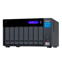 NAS QNAP TVS-872XT-I5-16G/8 BAHIAS INTEL CORE I5, 16 GB RAM DDR4, HASTA 64 GB/ 2 PTO LAN GBE/ 1 PTO 10 GBE/USB 3.2X2/ HOTSWAP/SATA/HASTA 160 TB/ NO INCLUYE DISCOS/ HDMI 2.0/M.2 2280/2 PTO THUNDERBOLT