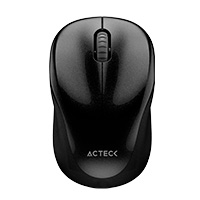 MOUSE ACTECK OPTIMIZE TRIP MI480 / INALAMBRICO / RECEPTOR USB / LASER / CLICK SILENCIOSO / 1600 DPI / NEGRO / AC-934169