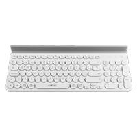 TECLADO ACTECK UNY COMP TI685 / INALAMBRICO / DUAL / MULTIDISPOSITIVO / TKL / ESPAÑOL / 88 TECLAS / BLANCO  / AC-934190