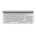 TECLADO ACTECK INSPIRE COMP TI695 / INALAMBRICO / DUAL / MULTIDISPOSITIVO / ESPAÑOL / 97 TECLAS / BLANCO  / AC-934213