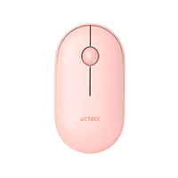 MOUSE ACTECK OPTIMIZE EDGE MI460 / INALAMBRICO / RECEPTOR USB / LASER / CLICK SILENCIOSO / 1500 DPI / ROSA / AC-934107