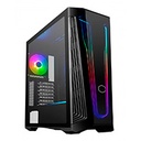 GABINETE COOLER MASTER MASTERBOX 540 CON VENTANA ARGB, MID-TOWER, MINI ITX/MICRO ATX/ATX/E-ATX, USB 3.2, SIN FUENTE, NEGRO