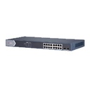SWITCH GIGABIT POE+ HIKVISION DS-3E1518P-SI ADMINISTRABLE / 16 PUERTOS 10/100/1000 MBPS POE+ / 2 PUERTOS SFP / CONFIGURACION REMOTA DESDE HIK-PARNERPRO / POE HASTA 250 METROS / 225 W