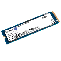 UNIDAD DE ESTADO SOLIDO INTERNO 500GB KINGSTON SNV2S NV2 M.2 2280 NVME PCIE GEN 4X4 LECT. 3500 ESCRIT. 2100 MBS PC LAPTOP MINI PC SNV2S/500G