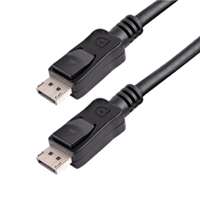 CABLE DE 3M DISPLAYPORT CERTIFICADO 1.2 4K CON CIERRE DE SEGURIDAD - 2X MACHO DP - STARTECH.COM MOD. DISPLPORT10L