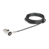CANDADO DE SEGURIDAD PARA LAPTOP SEGURO COMBINACION DE 4 DIGITOS PARA DISPOSITIVOS CON WEDGE DE 2M - DE ACERO REVESTIDO EN VINILO - STARTECH.COM MOD. LTLOCKNBL