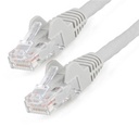 CABLE ETHERNET CAT 6 DE 3 METROS - LSZH - CABLE DE RED PATCH CAT6 UTP RJ45 POE DE 100W 10 GBE SIN ENGANCHES GRIS, ETL - STARTECH.COM MOD. N6LPATCH3MGR