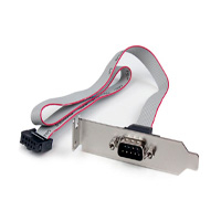 Adaptador de 0.4M Header Cabezal Bracket Serie Serial DB9 RS232 a Idc