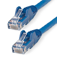 CABLE ETHERNET CAT 6 DE 50 CM - LSZH - CABLE DE RED PATCH CAT6 UTP RJ45 POE DE 100W 10 GBE SIN ENGANCHES AZUL, ETL - STARTECH.COM MOD. N6LPATCH50CMBL