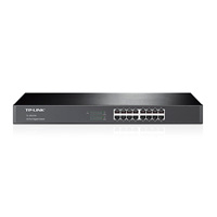 SWITCH |TP-LINK | TL-SG1016 | GIGABIT ETHERNET | 10/100/1000MBPS | 16 PUERTOS | PARA RACK | 19 PULGADAS | NO ADMINISTRABLE
