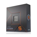 PROCESADOR AMD RYZEN 5 7600X S-AM5 7A GEN / 4.7 - 5.3 GHZ / CACHE 32MB / 6 NUCLEOS / CON GRAFICOS RADEON / SIN DISIPADOR / GAMER MEDIO