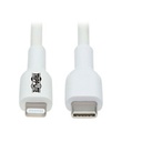 CABLE USB TRIPP-LITE M102-01M-WH CABLE DE SINCRONIZACIóN Y CARGA USB C A LIGHTNING (M/M), CERTIFICADO MFI, BLANCO, 1 M [3.3 PIES]