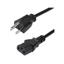 Paquete de 10 Cables de Corriente de 3M Estandar de Alimentación
