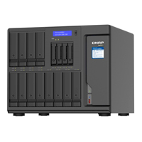 NAS QNAP TVS-H1688X-W1250-32G/ 16 BAHIAS /12 DE 3,5 4 DE 2,5 SSD/SEIS NUCLEOS 3.3GHZ/32GB DDR4 HASTA 128GB/4 PTO 2,5 GBE/2 PTO 10 GBE /USB 3.2 X2/ HOTSWAP/ NO INCLUYE DISCOS/ INTEL XEON