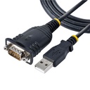 CABLE DE 1M USB A SERIAL, CONVERTIDOR DB9 MACHO RS232 A USB, PROLIFIC, ADAPTADOR USB A SERIAL PARA PLC/IMPRESORA/ESCNER, ADAPTADOR USB A PUERTO COM, WINDOWS/MAC - STARTECH.COM MOD. 1P3FP-USB-SERIAL