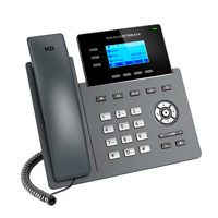 TELEFONO IP GRANDSTREAM GRP2603/ 3 CUENTAS SIP 6 LINEAS P. LCD 2 PUERTOS 10/100/100 SOPORTA EHS INCLUYE ELIMINADOR DE CORRIENTE NO POE