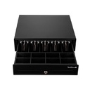 CAJON DE DINERO TECHZONE TZBE5B8M100, COMPARTIMENTO, 5 BILLETES, 8 MONEDAS, REMOVIBLE, NEGRO