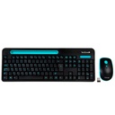 TECLADO/MOUSE TECHZONE TZ20COMB02-INA INALAMBRICO RANURA SOPORTE AZUL