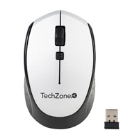 Mouse - Techzone - TZ19MOU01-INAPL - Óptico - Inalámbrico - Batería