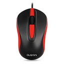 MOUSE OPTICO QUARONI ALAMBRICO COLOR ROJO 1200 DPI