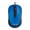 MOUSE OPTICO QUARONI ALAMBRICO COLOR AZUL 1200 DPI