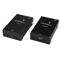 EXTENSOR DE USB 2.0 A TRAVS DE CABLE RJ45 CAT5E/CAT6 - HASTA 50M - KIT ADAPTADOR EXTENSOR DE ALTA VELOCIDAD DE PUERTO USB - ALIMENTADO - 480MBPS - EN METAL - STARTECH.COM MOD. USB2001EXTV