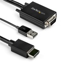 CABLE ADAPTADOR DE VGA A HDMI DE 2M CON AUDIO - 1920 X 1080 - CONVERTIDOR ACTIVO VGA A HDMI - MACHO A MACHO - STARTECH.COM MOD. VGA2HDMM2M