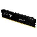 MEMORIA RAM KINGSTON DIMM DDR5 16GB 5200MT/S FURY BEAST BLACK CL40 288PIN 1.25V C/DISIPADOR DE CALOR P/PC/GAMER/ALTO RENDIMIENTO KF552C40BB-16
