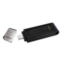 MEMORIA FLASH USB KINGSTON DATA TRAVELER 70 128GB GEN 1 3.2 TIPO C NEGRO (DT70/128GB)